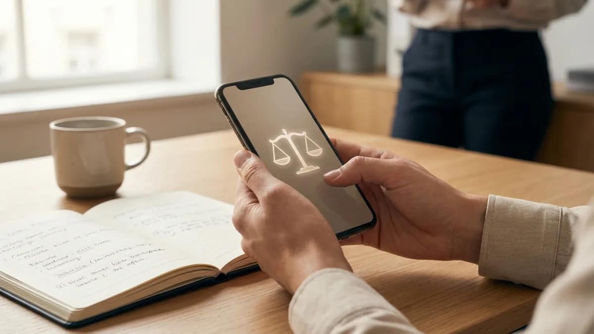 Une voyante professionnelle respecte une charte éthique stricte lors d'une consultation téléphonique sérieuse.