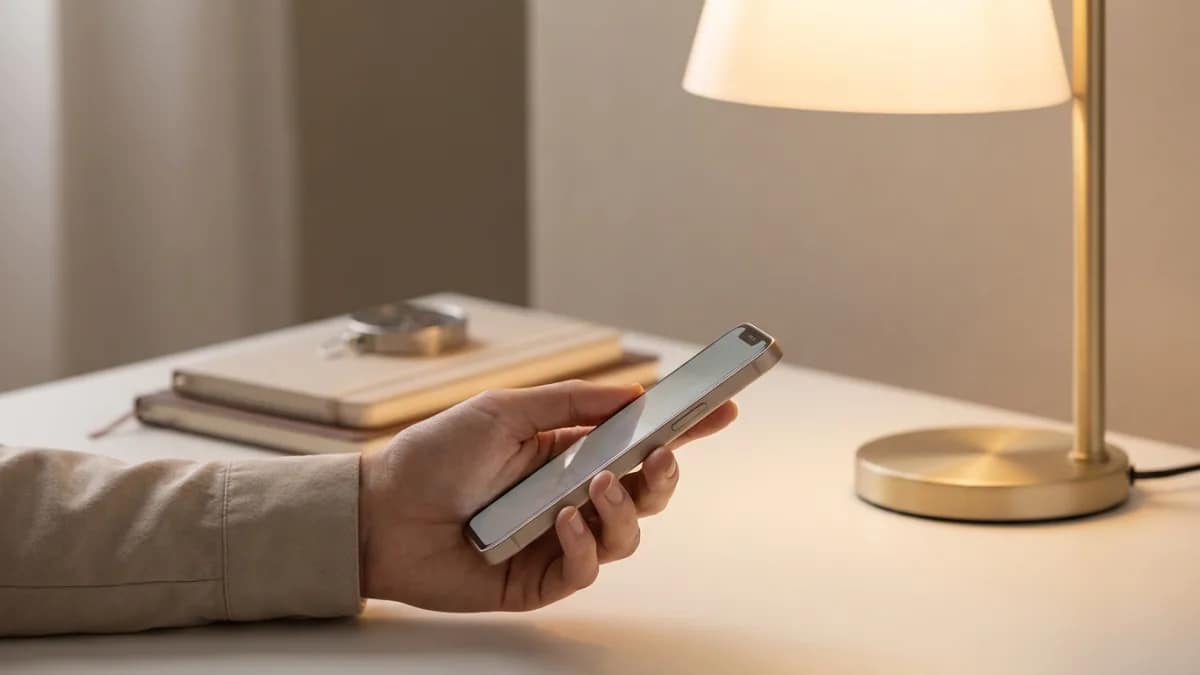 Une personne concentrée réalise une voyance par téléphone immédiate et sérieuse.
